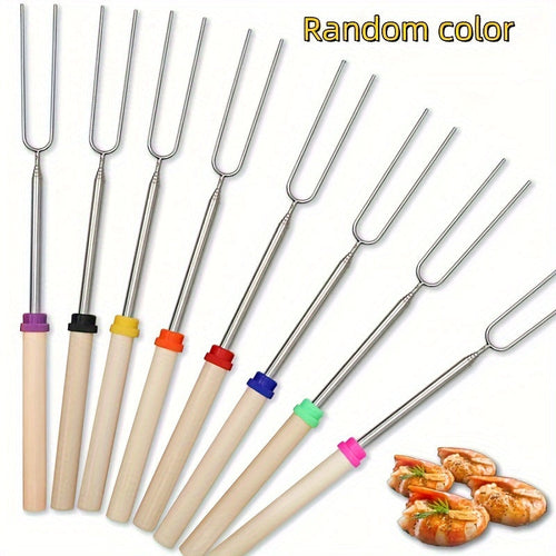 8pcs Extendable Stainless Steel Marshmallow Roasting Sticks