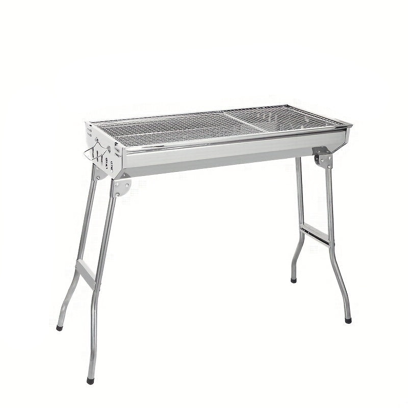 Stainless Steel Portable BBQ Grill Set (4pcs)