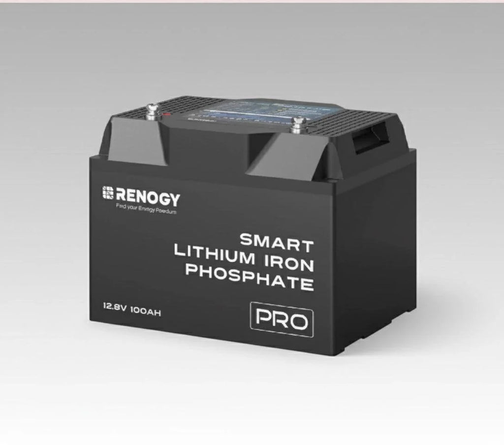 Pro 12V 100Ah Smart LiFePO4 Battery with Bluetooth & Self-Heating Technology